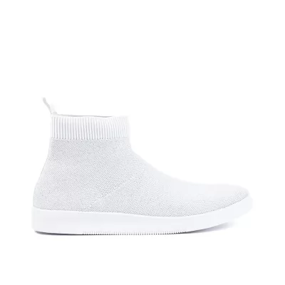 BOOTS ANDRÉ FEMME ATINA TEXTILE BLANC